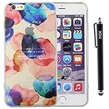 iPhone 6 Case, iPhone 6S Case, iYCK Hybrid TPU Bumper + Hard Back Panel Seamless Integrated Shock-Absorbing Protective Shell Case Cover for Apple iPhone 6 / 6S 4.7 inch Screen - Watercolor Floral