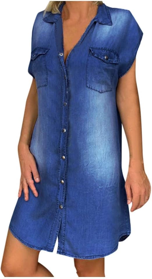 denim tank top dress