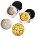 DE'LANCI Mirror Nail Glitter Powder Shinning Gorgeous Nail Art Powder Gold Silver 3g Per Box Chrome Pigment Glitters Set of 2