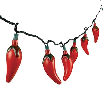 Amazon Com 4 Sets Red Chili Pepper String Lights Fiesta Party