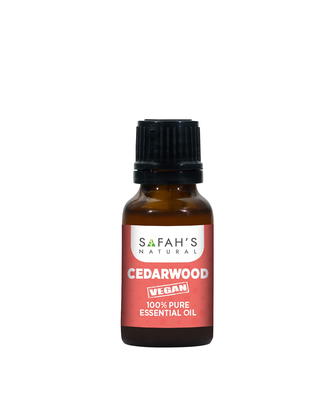 Safah’s Natural - 100% Pure Cedar Wood Essential Oil - Aromatherapy, Relaxation, and Skincare Support - 15ml