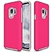 GSDCB Samsung Galaxy S9 Case, Air Cushion Armor Heavy Duty Shockproof Phone Protective Case with Hard PC Back Cover and Soft Flexible TPU Dual Layer Protection for Women Men Girls Kids Boys (Rose)