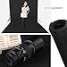 MVPower 10x10FT / 3x3M Photo Backdrop Background Screen Cloth Non-woven Fabric Black for Studio Photography Video Shooting and Television