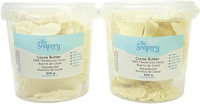 The Soapery Cocoa Butter 1kg (2x500g) 100% Natural Pure Moisturising Ingredient