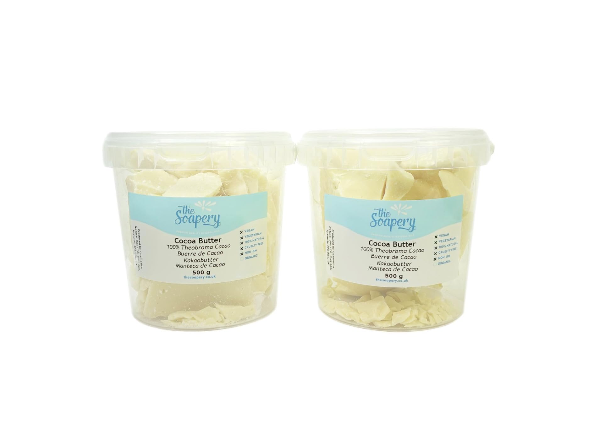 Cocoa Butter 1kg (2X500g) - 100% Natural and Pure
