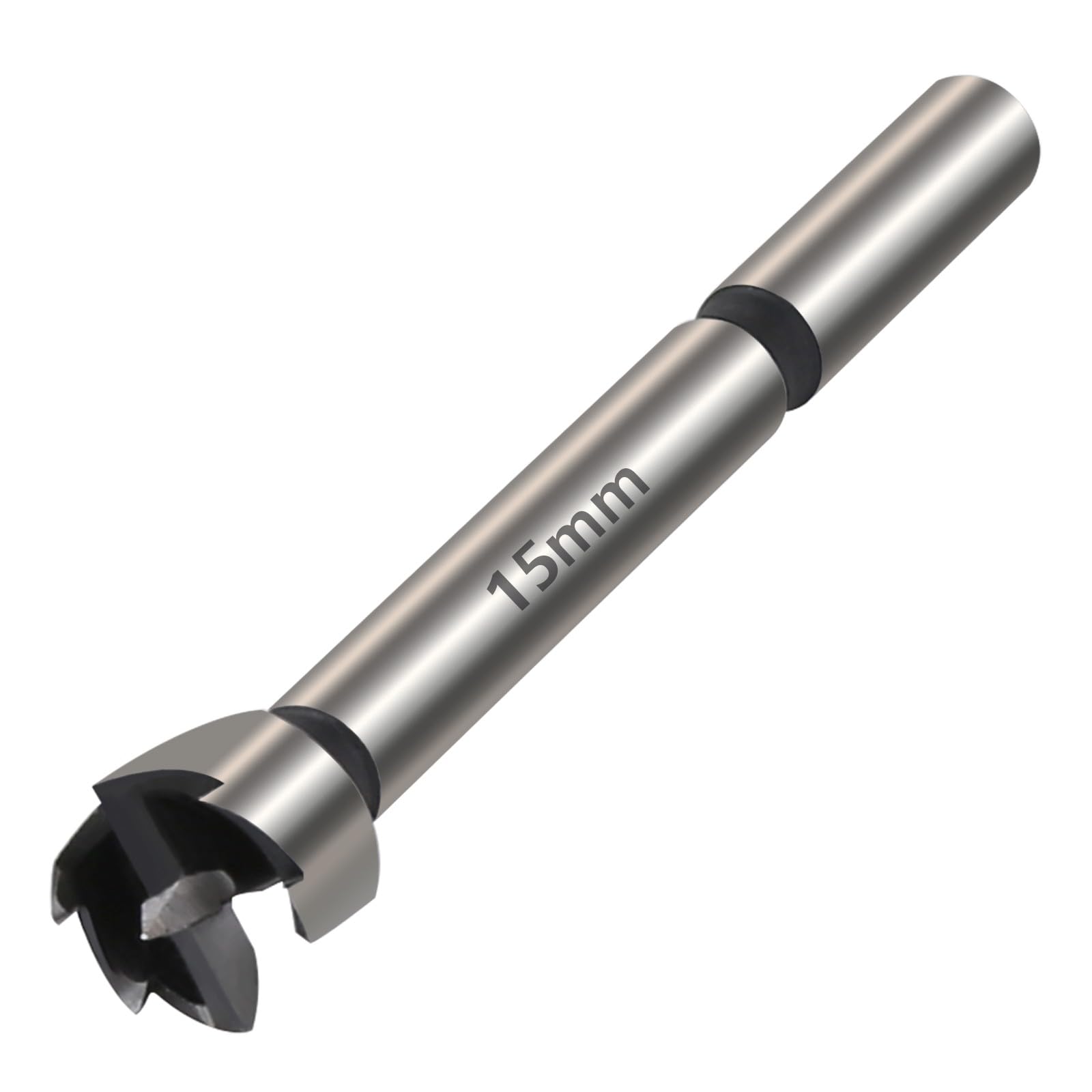 Vearter 15mm Forstner Drill Bit, High Carbon Steel Multi-Tooth Woodworking Tools Forstner Bits with Round Shank, Hinge Drill Bit for Solid Wood, MDF, Plastic, Particleboard, Plywood — image 1