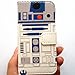 R2D2 Robot Pattern Slim Wallet Card Flip Stand Leather Pouch Case Cover for Apple iPhone 4 4s - Cool as Great Xmas Gift