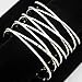 RechicGu Silver Tone Greek Roman Twisted Cross Cage Bracelet Armband Upper Arm Cuff Armlet Bridal