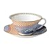 Wedgwood Butterfly Bloom Blue Peony Fine Bone China Teacup & Saucer Set