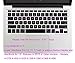 Backlit See Through Silicone Keyboard Cover Skin Compatible for MacBook Air 13 inch A1369 A1466 & 2015 or Older Versions MacBook Pro 13 15 inch with/Without Retina Display (Hollow Series Light Blue)