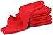 Utopia Towels Commercial Cotton Shop Towels - Red (25 Pack)