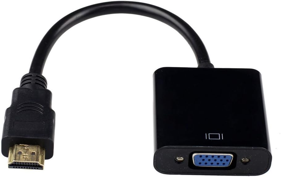 Deslong HDMI Male to VGA Female Video Cable Cord Converter Adapter 1080P(White)