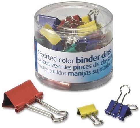 31026 OIC Binder Clip Assortment - Mini, Small, Medium - 1 / Pack - Assorted