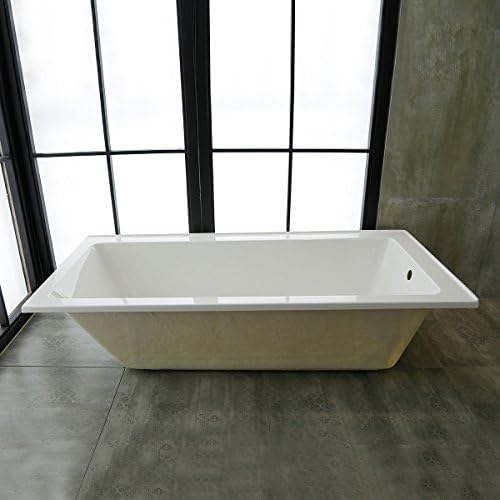 59 In Drop-in Bathtub - Acrylic White (B-2002-1500R-ET)