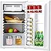 Kuppet-Mini Refrigerator Compact Refrigerator-Small Drink Food Storage Machine for Dorm, Garage, Camper, Basement or Office, Single Door Mini Fridge, 3.2 Cu.Ft