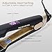 SwanMyst Flat Iron 2 Inch Professional Hair Straightener with Nano Titanium Plates, Dual Voltage, Digital LCD Display with Adjustable Temperature 248°F - 450°F Salon High Heat for All Hair Types