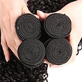 ISEE Hair 9A Grade Mongolian Kinky Curly Hair Extension Virgin Human Hair Weaving 3 Bundles Kinky Curly Virgin Hair 100% Human Hair Weaves Extension Mongolian Virgin Hair (30 30 30inches)