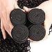 ISEE Hair 9A Grade Mongolian Kinky Curly Hair Extension Virgin Human Hair Weaving 3 Bundles Kinky Curly Virgin Hair 100% Human Hair Weaves Extension Mongolian Virgin Hair (22 24 26& 20'' closure)