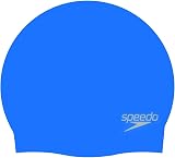 Speedo Unisex Plain Moulded Silicone Swimming Cap | Hair Protection