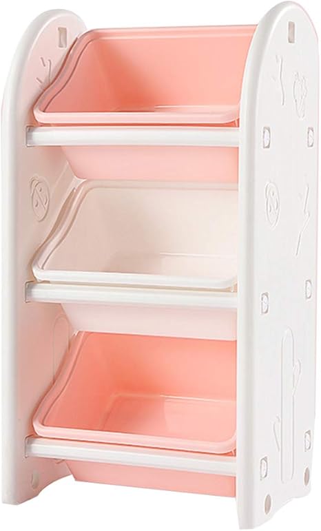 Amazon 多層厚肉玩具収納ボックス 安全で大容量の設計 安定した全地形モード 強力な支持力 変形なし つっぱり棒 つっぱり棚 オンライン通販
