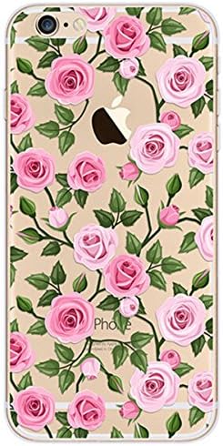 Geekmart Clear Soft TPU Printed Protective Cover Case 5.5 inch (Camellia 2) Perfect for iPhone 6s Plus/6 Plus