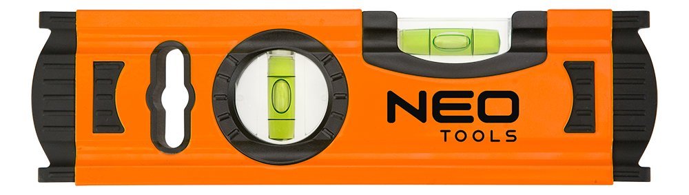 Neo Tools 71–030 – Aluminium Spirit Level, 2 Bubbles (20 cm)