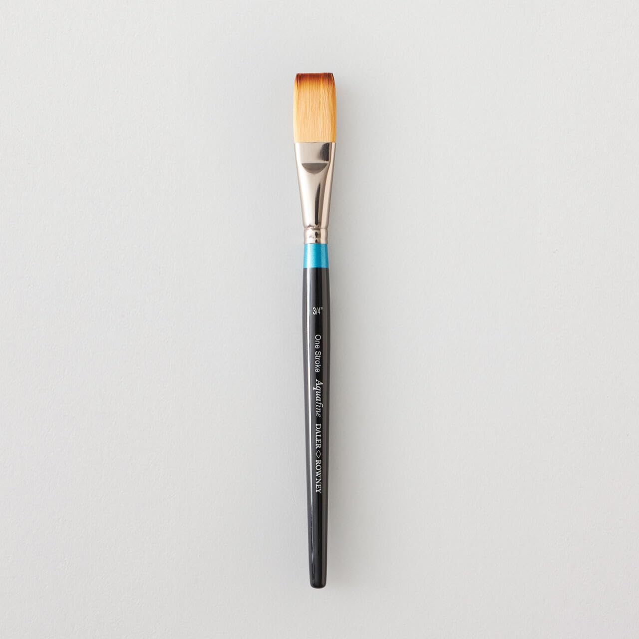 Daler-Rowney Aquafine Watercolour Brush, Soft Synthetic Hair, Short Handle, One Stroke, 3/4in