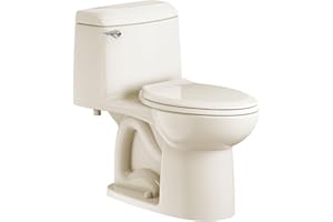 American Standard 2034314.021 Champion 4 One-Piece Toilet with Toilet Seat, Elongated Front, Chair Height, Bone, 1.6 gpf