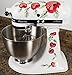 Red Poppy Flowers Watercolor Kitchenaid Mixer Mixing Machine Decal Art Wrap