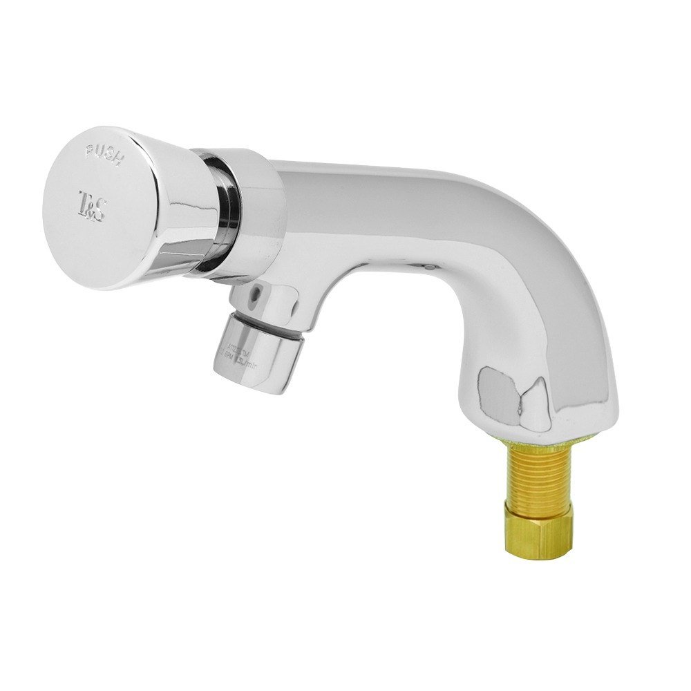 T S Brass B 0805 F05 Single Hole Temp Faucet With Metering And 0 5