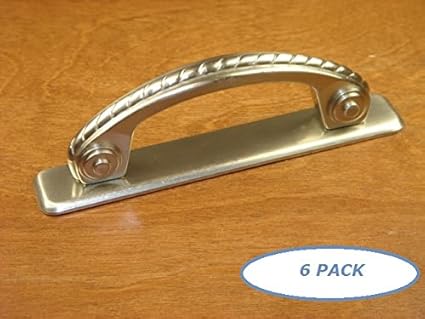 Sonoma Cabinet Hardware Retro Art Deco Rope Handle Brushed Satin