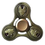 Zip Spinners-Fidget Spinner Iron Man Toy with Ultra Speed Deep Groove Bearings- Autism Toys Best Boredom Reducer Fidget Toy Hand Spinner for Kids & Adults (Iron Man)