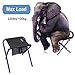 G4Free Folding Camping Stool with Mesh Storage Pouch (Large Size: 13.4″x11.8″x13.8″),Outdoor Slacker Chair for BBQ,Fishing,Travel,Hiking,Garden,Beach(Blue)thumb 1