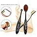 Makeup brushes, Aooher Kabuki Oval Toothbrush Makeup Brush Set Contour Foundation Eyeshadow Blush Professional Comestic Brushes with Silicone Cleaning Mat Tool