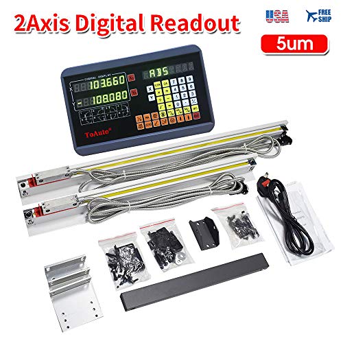 18" 40" 2 Axis Digital Readout DRO 5um Precision TTL Linear Glass Scale for CNC Milling Lathe EMD Machine 450mm+1000mm (2-3 Business Days） - Thumbnail 7