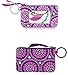 Vera Bradley Disney Zip ID Case In Plums Up Mickey