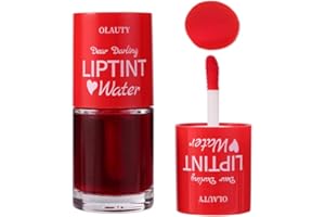 FLANOID Water Tint Cherry Lip Tint Stain, Vivid Color Lip Stain Long Lasting Waterproof, Korean Lip Gloss Moisturizing Natural, Multi-use Lip and Cheek Tint, Lightweight & Non-sticky Finish Lip Tint (2#)