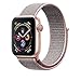 AdMaster Compatible for Apple Watch Band 38mm 40mm, Soft Nylon Sport Loop Replacement Wristband Compatible iWatch Apple Watch Series 4/3/2/1 Pink Sand