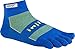 Injinji Run Original Weight Mini-Crew Xtralife Socks, Charged Blue, Large