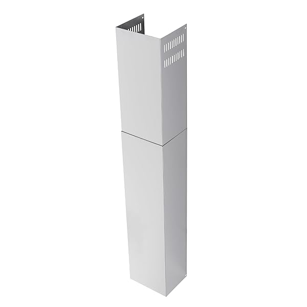 STAINLESS STEEL CHIMNEY EXTENSION FOR RANGE HOOD COVER WALL-MOUNT STYLE (SILVER) ADJUSTABLE VENT EXTENDER CEILING DUCT RETRACTABLE 31.5 INCH ~63″