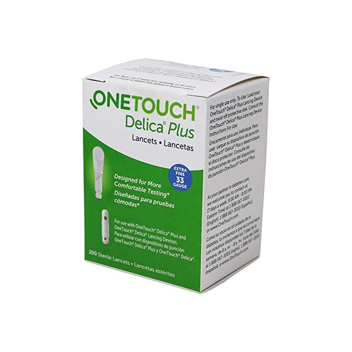 OneTouch Delica Plus Lancets 33G New Look