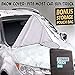 EcoNour Car Windshield Snow/Sun Cover for Ice, Snow, Frost, Sun Guard for Winter and Summer-Fits Car, SUV,& Truck-New 6X Magnets to Keep Wind&Snow Out-Bonus Storage Bag