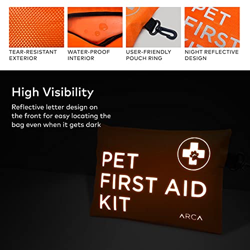 ARCA PET Dog First Aid Kit Pet Emergency Travel kit for Cat and Dog