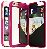 iPhone 6 /6s Case, Bastex Hidden Back Mirror Wallet Case with Stand Feature and Card Holder for Apple iPhone 6 , 6S 4.7