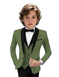 Tuxedo Suits for Boys 3 Pieces Slim Fit Boys Formal