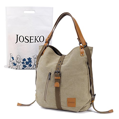 Joseko fashion shoulder bag rucksack, canvas multifunctional casu…