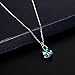 JUST N1 Woman Fashion Water Droplets Crystal Short Paragraph Clavicle Necklace Earrings Set Christmas gift