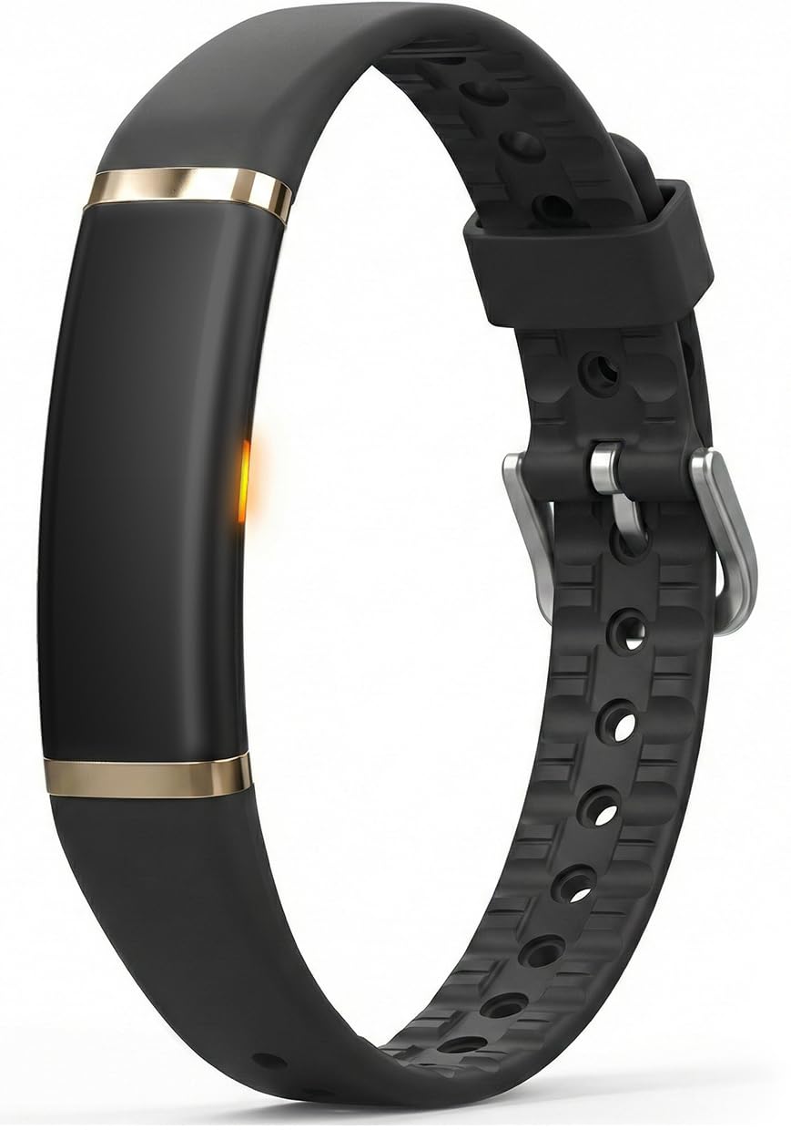 Photo 1 of FITVII Ultra Slim Fitness Tracker Wristband, Health and Fitness Wearable with 24/7 Heart Rate, Blood Pressure and HRV Sleep Monitor, Subscription Free Activity Tracker for Android & iPhone