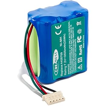 Creabest New 7.2V 3500mAh Ni-MH Replacement Battery Compatible with iRobot Vacuum Cleaner Sweeping Machine Braava 380 380T Mint 5200B 5200C Floor Mopping Robots Battery