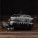 FiveloveTwo Mens Sling Bags Crocodile Leather Multipurpose Outdoor Shoulder Crossbody Chest Bag Satchels Hiking School Daypack Black